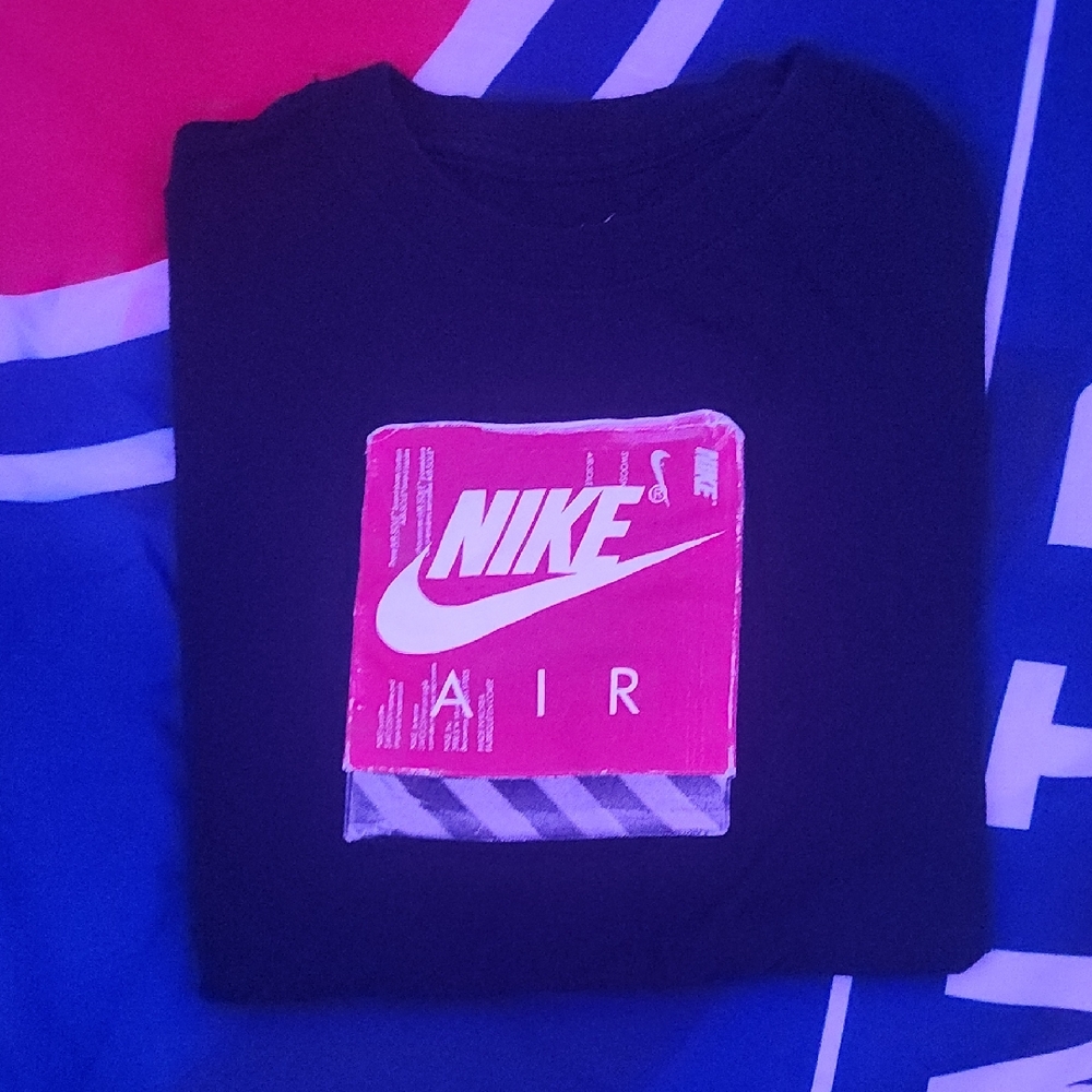 Nike Black Tee with Red Graphic